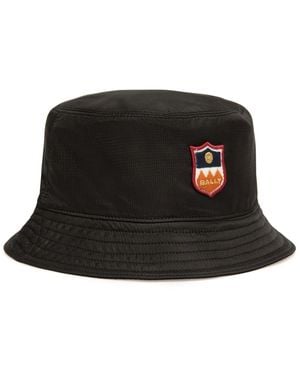 Bally Fischerhut Mit Logo-Applikation - Schwarz