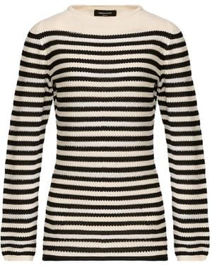 Fabiana Filippi Long-Sleeve Striped Jumper - Black