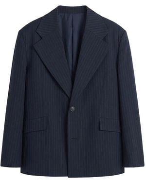 Séfr Bernard Pinstripe Blazer - Blue