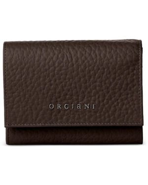 Orciani Small Logo-Appliqué Wallet - Brown