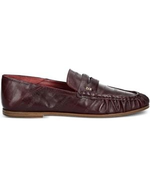 Nokwol Pleated Loafers - Brown
