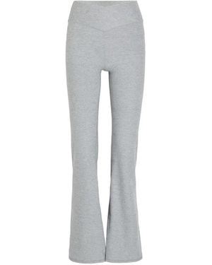 Vuori Pantalones Acampanados Con Efecto Melange - Gris