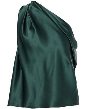 The Sei One-Shoulder Draped Top - Green