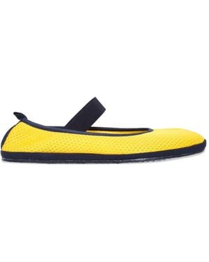 DROGHERIA CRIVELLINI Fu-Tabi Mesh Ballet Flats - Yellow