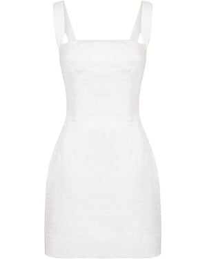 Dolce & Gabbana Minikleid Mit Eckigem Ausschnitt - Weiß