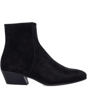 Pedro Garcia Halana Suede Ankle Boots - Black