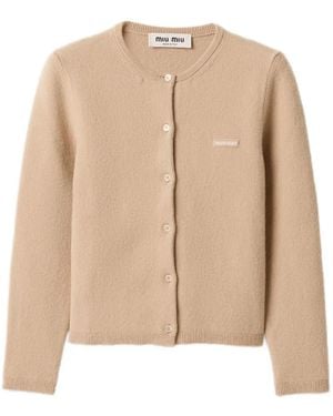 Miu Miu Cashmere Cardigan - Natural