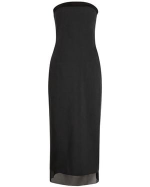 Voranida Tylyn Strapless Panel Midi Dress - Black