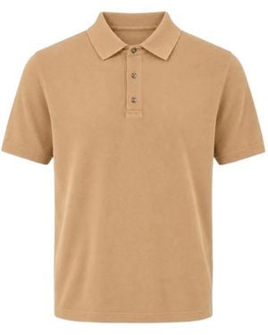 Diktat Short-Sleeve Polo Shirt - Natural