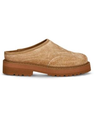 Diemme Suede Slip-On Mules - Brown