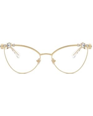 Swarovski Cat-Eye Glasses - Natural