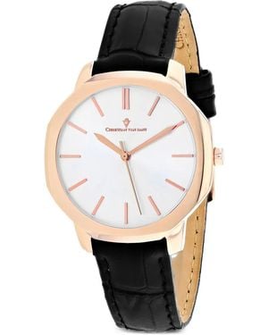 Christian Van Sant Octave Slim 37Mm Watch - White