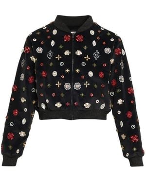 Alice + Olivia Jackie Bomberjacke - Schwarz