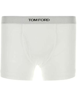 Tom Ford Set De 2 Bóxeres Con Logo En La Cinturilla - Blanco