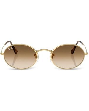 Ray-Ban Oval Metal Sunglasses - Natural