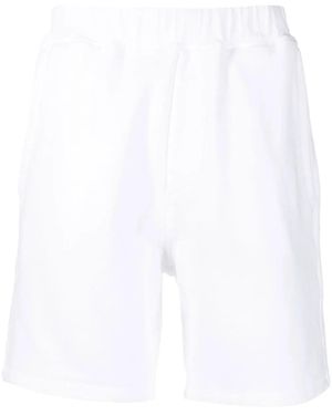 DSquared² Logo-Print Cotton Shorts - White