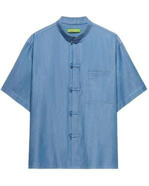 Shanghai Tang Short-Sleeve Shirt - Blue