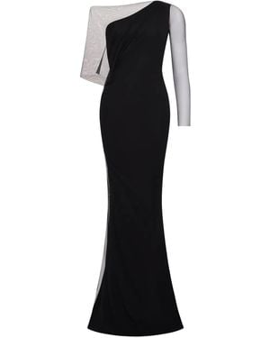 MARCELLA Valeria One-Sleeve Maxi Dress - Black