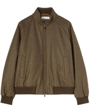 RETORI Padded Wool-Blend Bomber Jacket - Brown