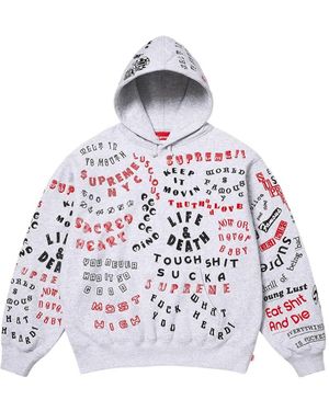 Supreme Too Deadly Graphic-Print Hoodie - White