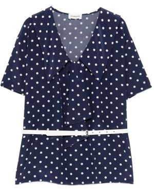 P.A.R.O.S.H. Sbillo Polka-Dot Blouse - Blue