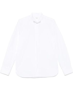 Saint Laurent Wingtip-Collar Cotton Shirt - White