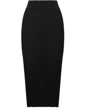 Rick Owens Motivo Ribbed-Knit Skirt - Black