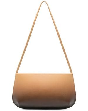 Faune Bra Gradient-Effect Leather Shoulder Bag - Natural