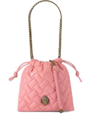 Kurt Geiger Quilted Chain-Strap Shoulder Bag - Pink