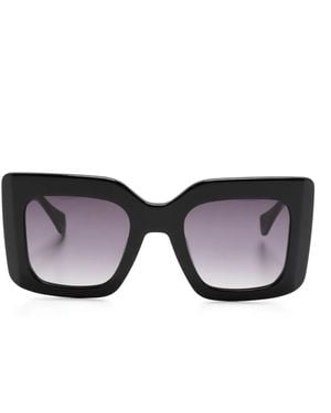 Gigi Studios Dorothea Square-Shape Sunglasses - Black