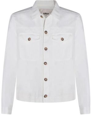 Altea Button Flap Pocket Jacket - White