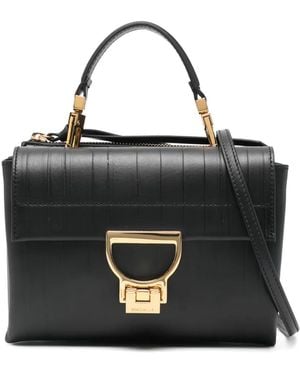 Coccinelle Logo Hardware Satchel - Black