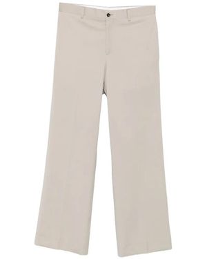 LC23 Pressed-Crease Tailored Pants - White