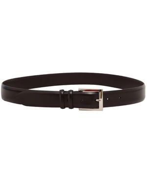 Orciani Leather buckle belt - Weiß