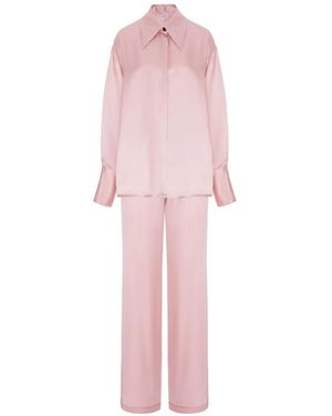 CuAnna Pyjama Ample À Fini Satiné - Rose
