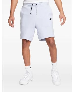 Nike Logo-Detail Fleece Shorts - White