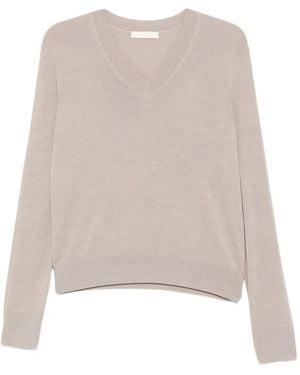 ELEH V-Neck Jumper - Natural