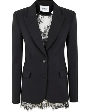 Blugirl Blumarine Blazer Met Kanten Detail - Zwart