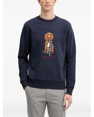 Hackett Graphic-Print Sweatshirt - Blue