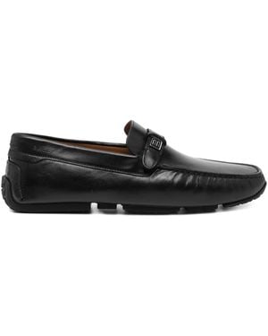 Bally Logo-Plaque Loafers - Black