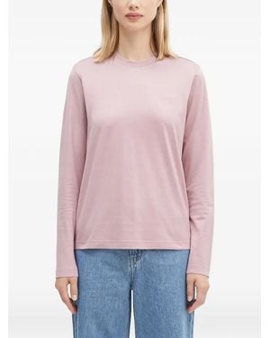 Y-3 Logo crew-neck top - Rot