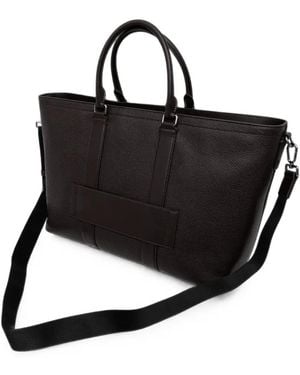 Michael Kors Bolso Shopper Hudson De Piel Texturizada - Negro