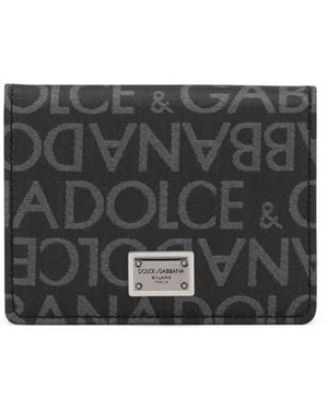 Dolce & Gabbana Portacarte Con Monogramma - Grigio
