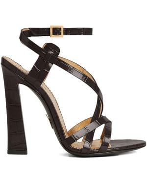 DSquared² Twin Crossover Heeled Sandals - Black