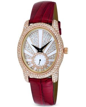 Adee Kaye Flushy Armbanduhr Mit Kristallen 38Mm - Rot