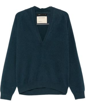Frenckenberger Jersey Johnny Con Cuello En V - Azul