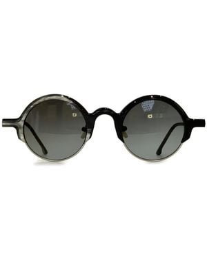 Rigards Round-Frame Glasses - Black