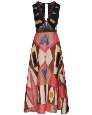 VOLANTIS Ginko Maxi Dress - Red