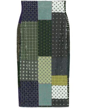 Pierre Louis Mascia Ranat Midi Skirt - Green