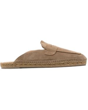 Castañer Suede Espadrille Sandals - Brown